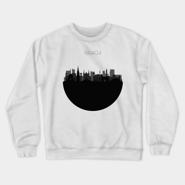 Karachi Skyline Crewneck Sweatshirt by inspirowl